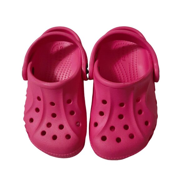 Toddler Girl's Pink Crocs Classic Clogs- Size c6 - Picture 2 of 9